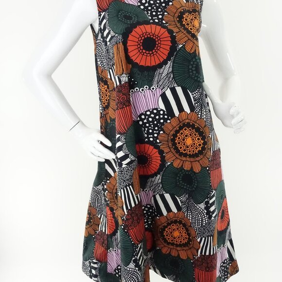 Marimekko x Uniqlo Siirtolapuutarha Floral Print A-line Dress xs - Picture 2 of 16